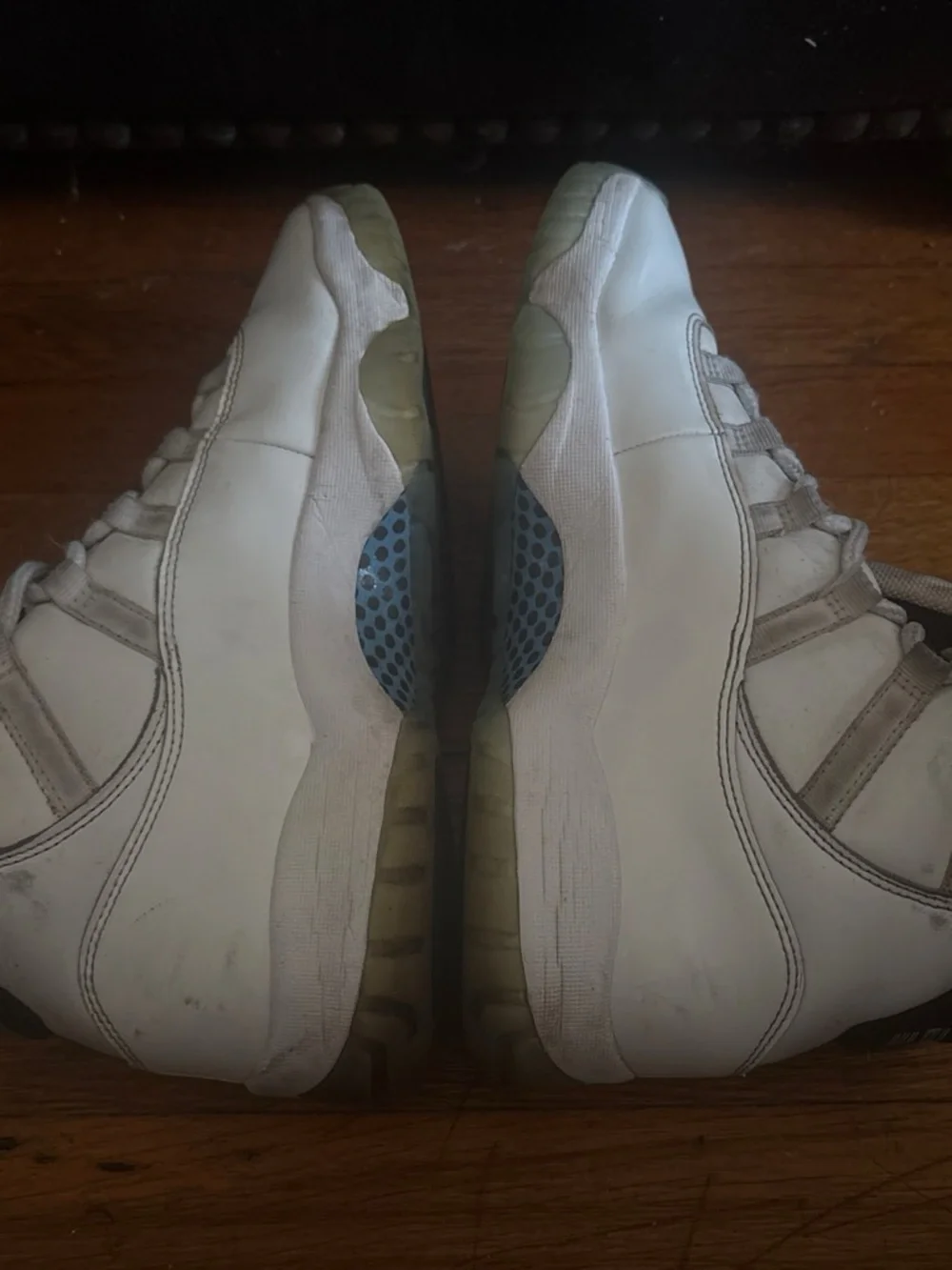Jordan Men's White and Light Gray Sneakers